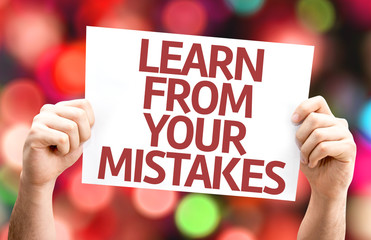 Learn From Your Mistakes card with colorful background