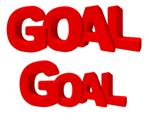 goal vittoria obbiettivo parola 3d rossa game sfida lavoro gioco