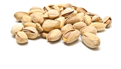 yummy roasted pistachios closeup
