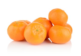 Studio shot mandarines,tangerines isolated on white