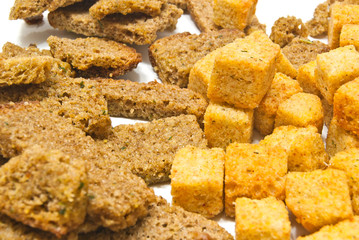 different savory crackers closeup