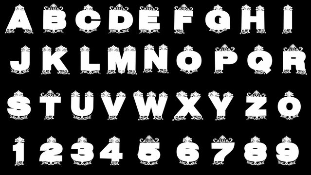 loop alpha matted golden alphabet
