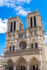 Fototapeta na wymiar Notre Dame de Paris cathedral