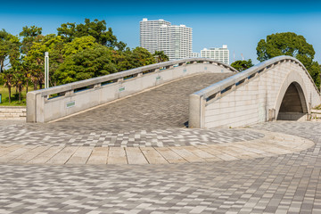 concrete bridge in the park