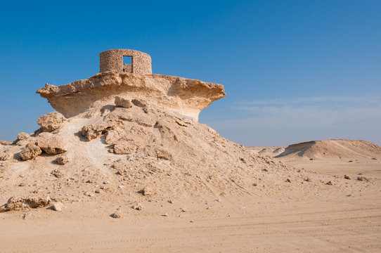 Fort in the Zekreet desert of Qatar, Middle East