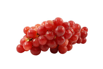 Grapes on white background