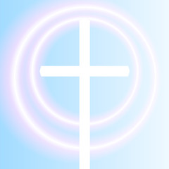 Cross vector abstract background concept template