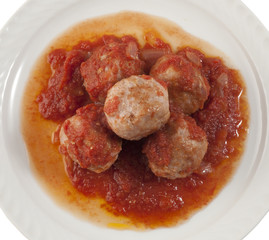 Meatballs with tomato