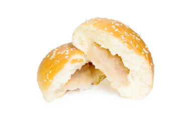Taro filled bun with sesame seeds