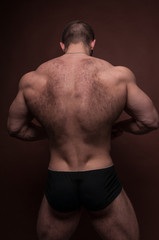 Male back with hair