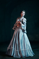 Woman in victorian dress