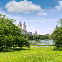 Central Park The Lake Manhattan New York
