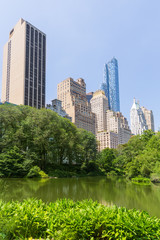 Central Park The Pond Manhattan New York