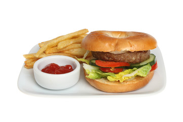 Bagel burger