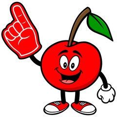 Cherry with Foam Finger