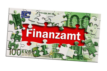 Geldschein - Finanzamt