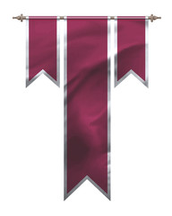 Red triple flag