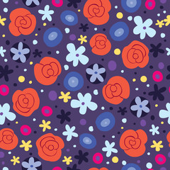 flowers seamless pattern