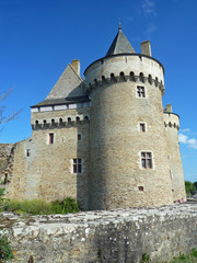 Fototapeta na wymiar Golf du Morbihan, château de Suscinio