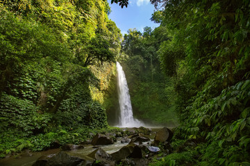 Nung nung waterfall in Bali, Indonesia