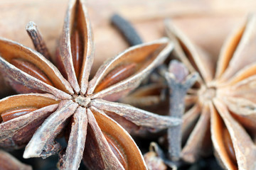 Star anise and cloves