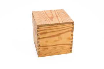 closed wood box