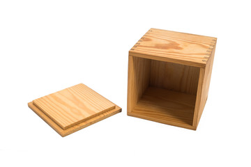 lying wooden box