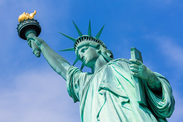 Obraz premium Statua Wolności w Nowym Jorku, amerykański symbol USA