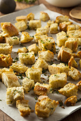 Fresh Homemade French Croutons