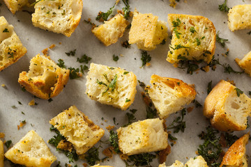 Fresh Homemade French Croutons