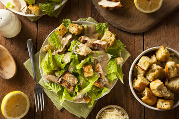 Healthy Grilled Chicken Caesar Salad