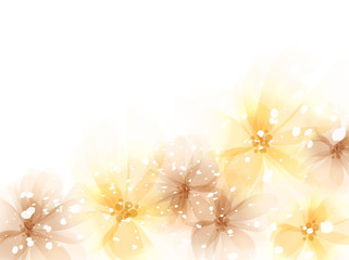 vector background with flowers