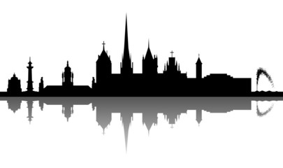 Fototapeta premium Skyline Genf