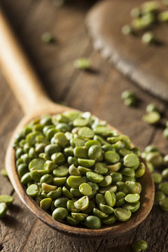 Raw Organic Green Split Peas