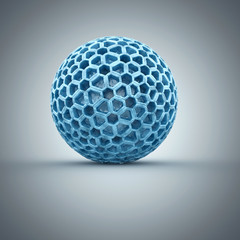 Nanopartikel - 3D Render