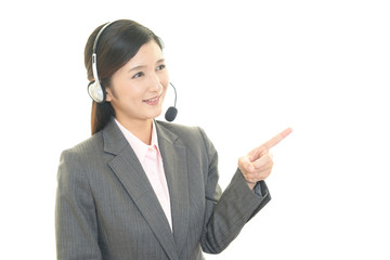 笑顔のオペレーター