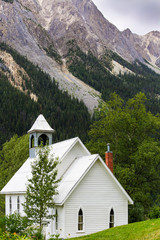 Fototapeta na wymiar Mountain Church in Yoho National Park, BC
