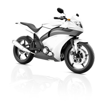 Illustration of Transportation Sport Motorbike Racing Concept