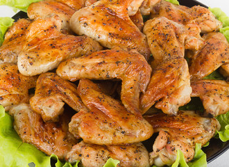 Roasted chicken wings