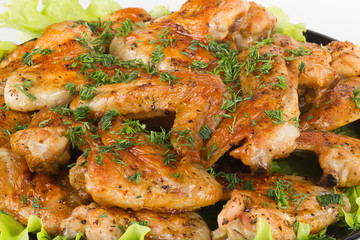 Roasted chicken wings