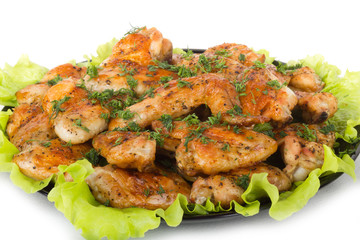 Roasted chicken wings