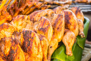 Grilled chicken on a plate