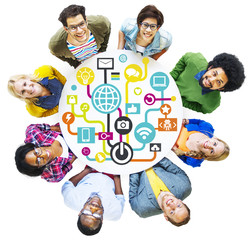 Global Communications Social Networking Togetherness Concept