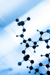 Science Molecule DNA Model Structure, business teamwork concept