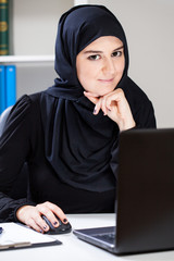 Arabic woman in the office