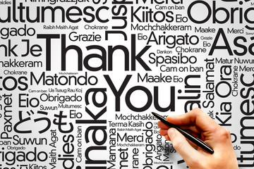 Thank You Word Cloud, business concept