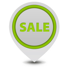 sale pointer icon on white background