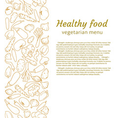 healthy food. vegetarian menu
