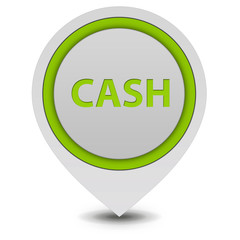 Cash pointer icon on white background