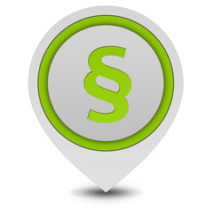 Law pointer icon on white background